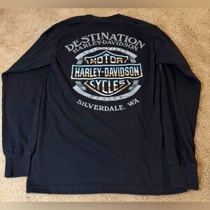 Destination Harley Davidson Performance Long Sleeve Shirts Unisex Small